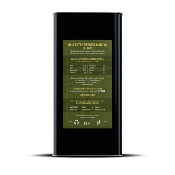 Latta di olio 5lt
